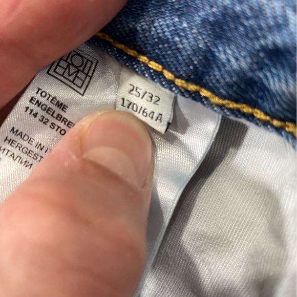 Toteme classic cut fringe denim - Picture 9 of 11